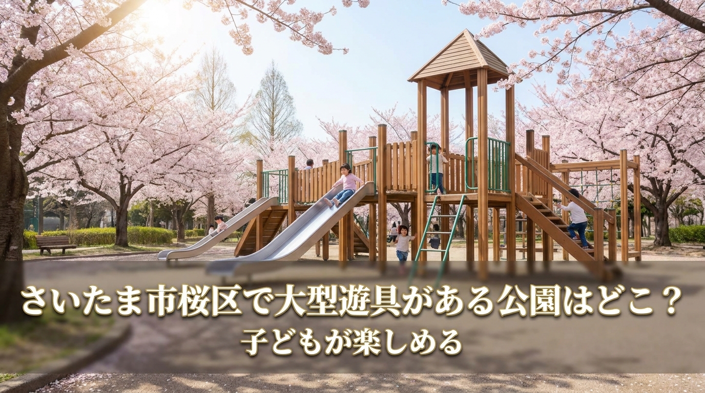 さいたま市桜区で大型遊具がある公園はどこ？子どもが楽しめる