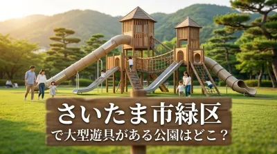 さいたま市緑区で大型遊具がある公園はどこ？