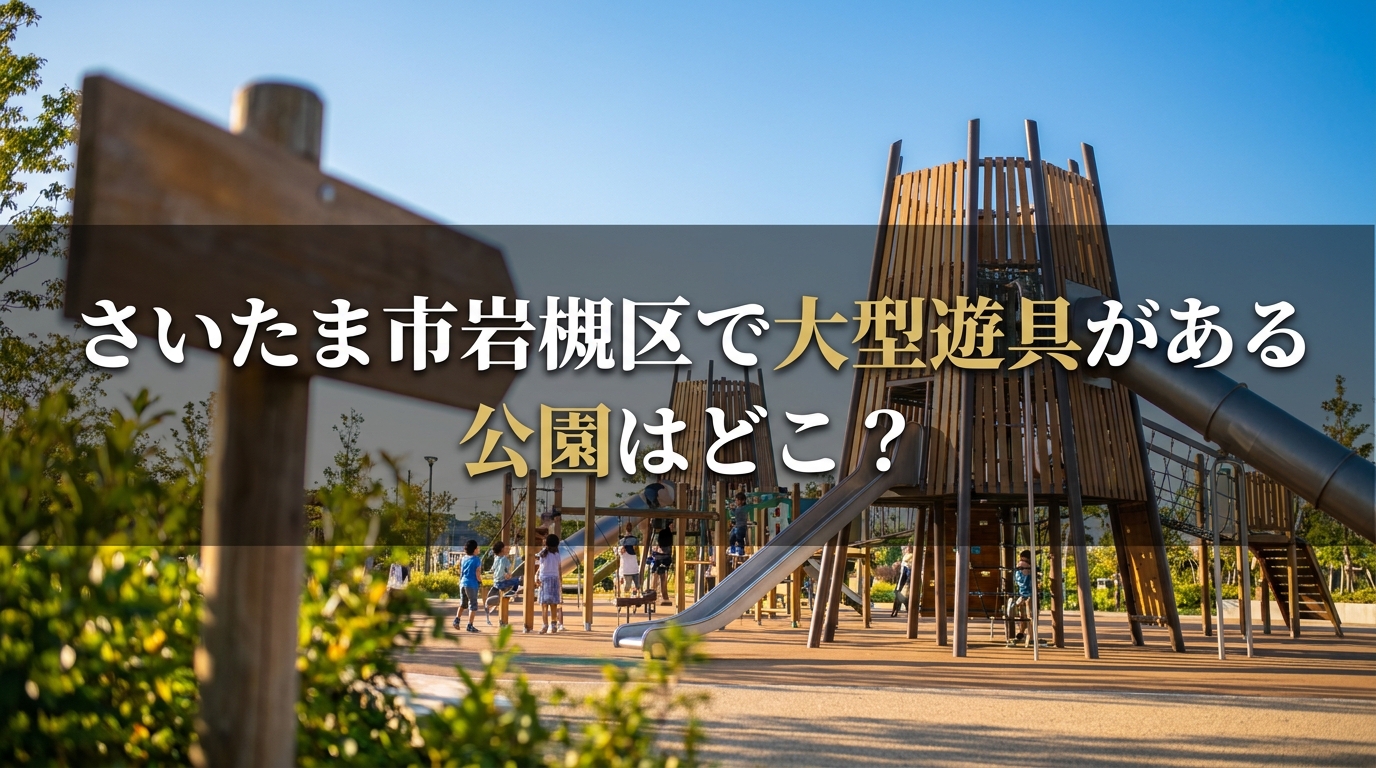 さいたま市岩槻区で大型遊具がある公園はどこ？