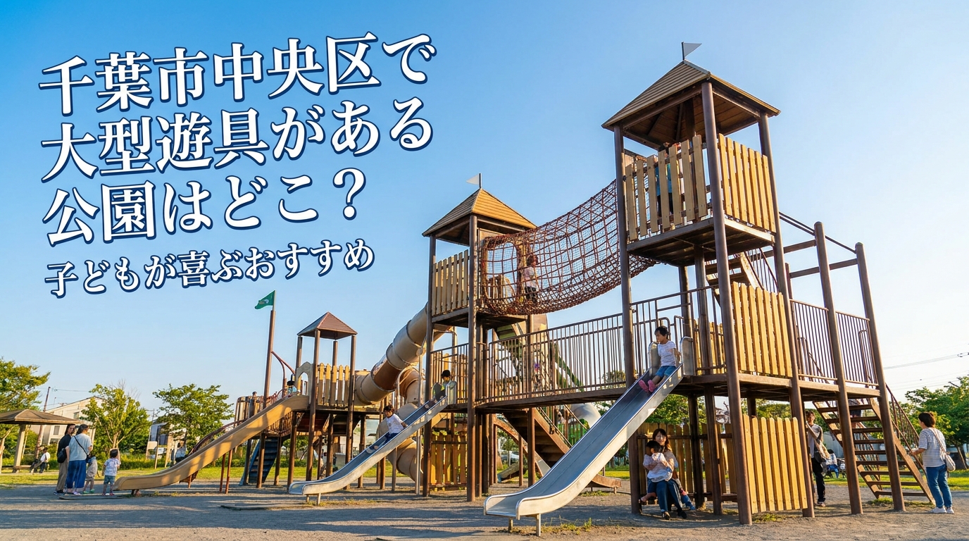 千葉市中央区で大型遊具がある公園はどこ？子どもが喜ぶおすすめ