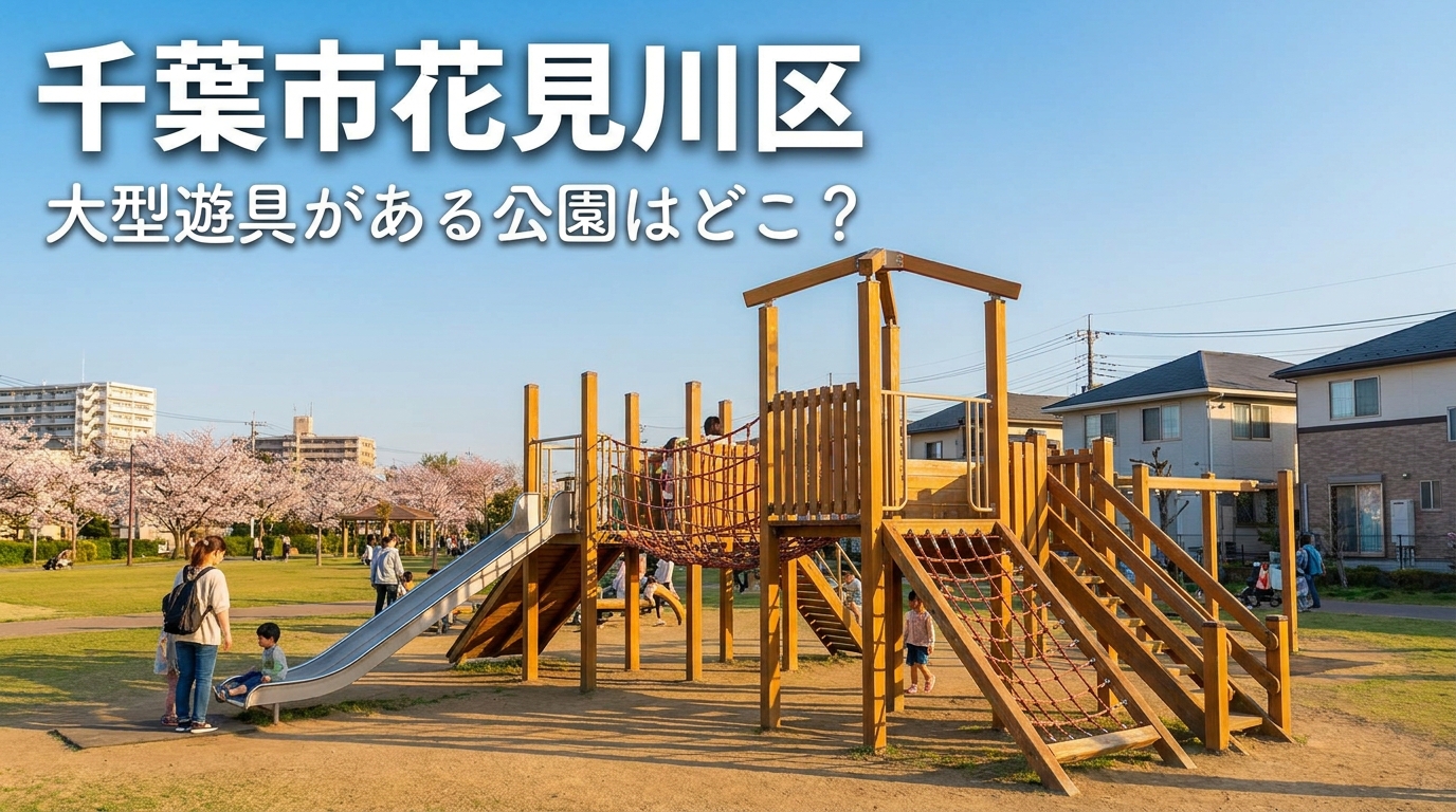 千葉市花見川区で大型遊具がある公園はどこ？