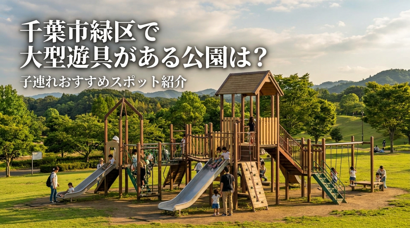 千葉市緑区で大型遊具がある公園は？子連れおすすめスポット紹介