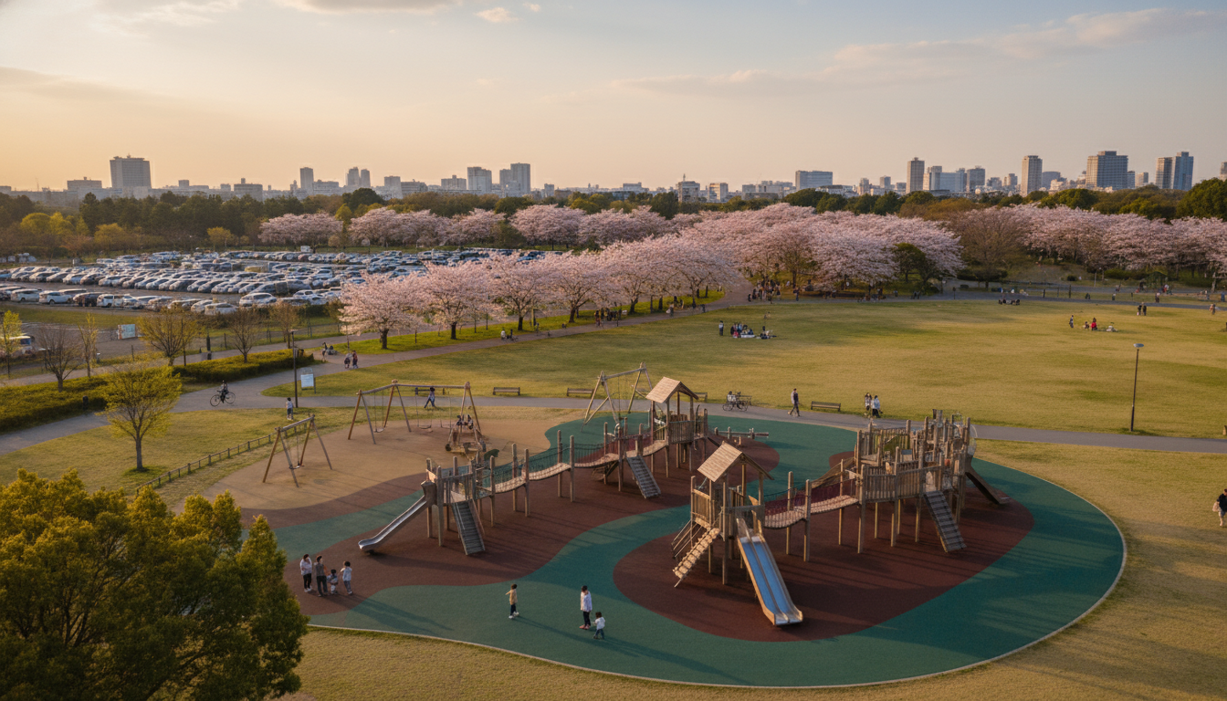 千葉市には100ha超えの大型公園が揃っている