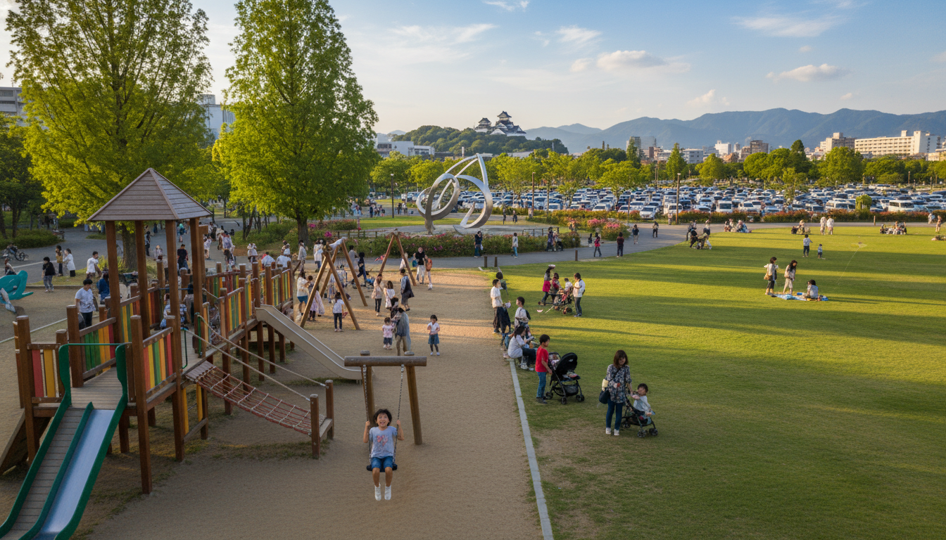 家族連れに人気！遊具が充実した岡山市の公園