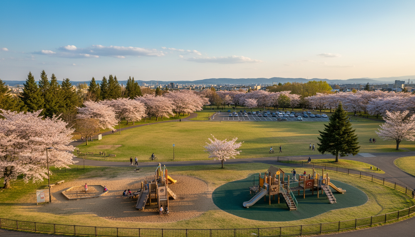 豊平区の公園数と主要5大公園