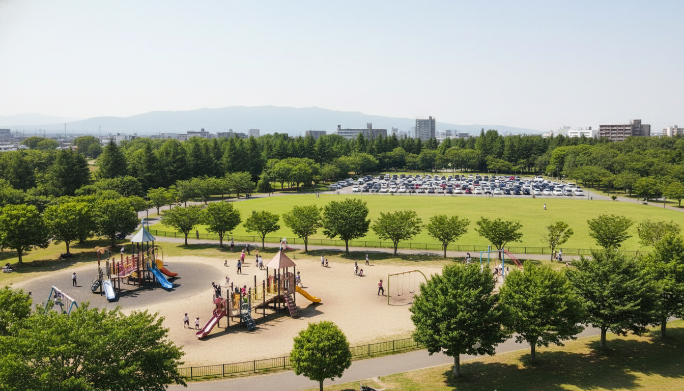 駐車場完備の大型公園情報