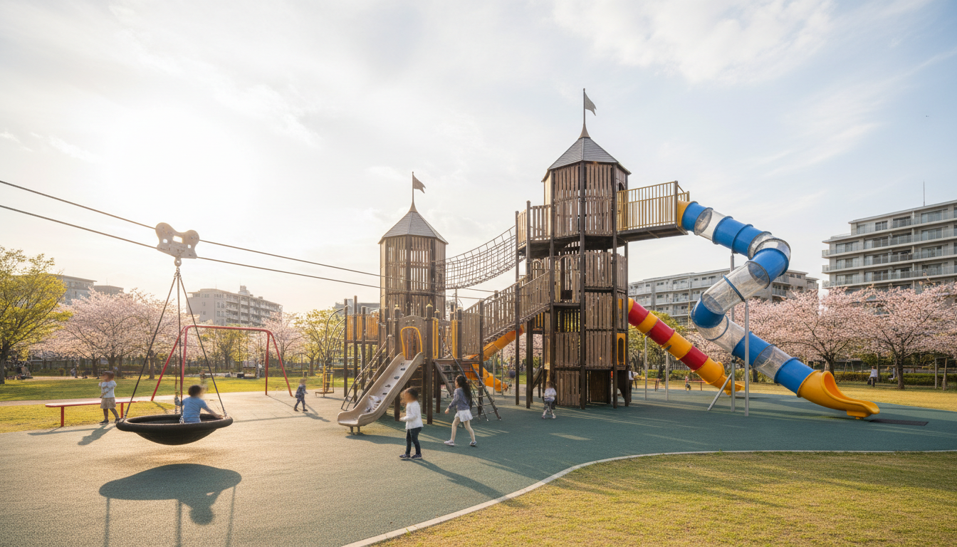 船橋市で大型遊具が楽しめる厳選公園一覧