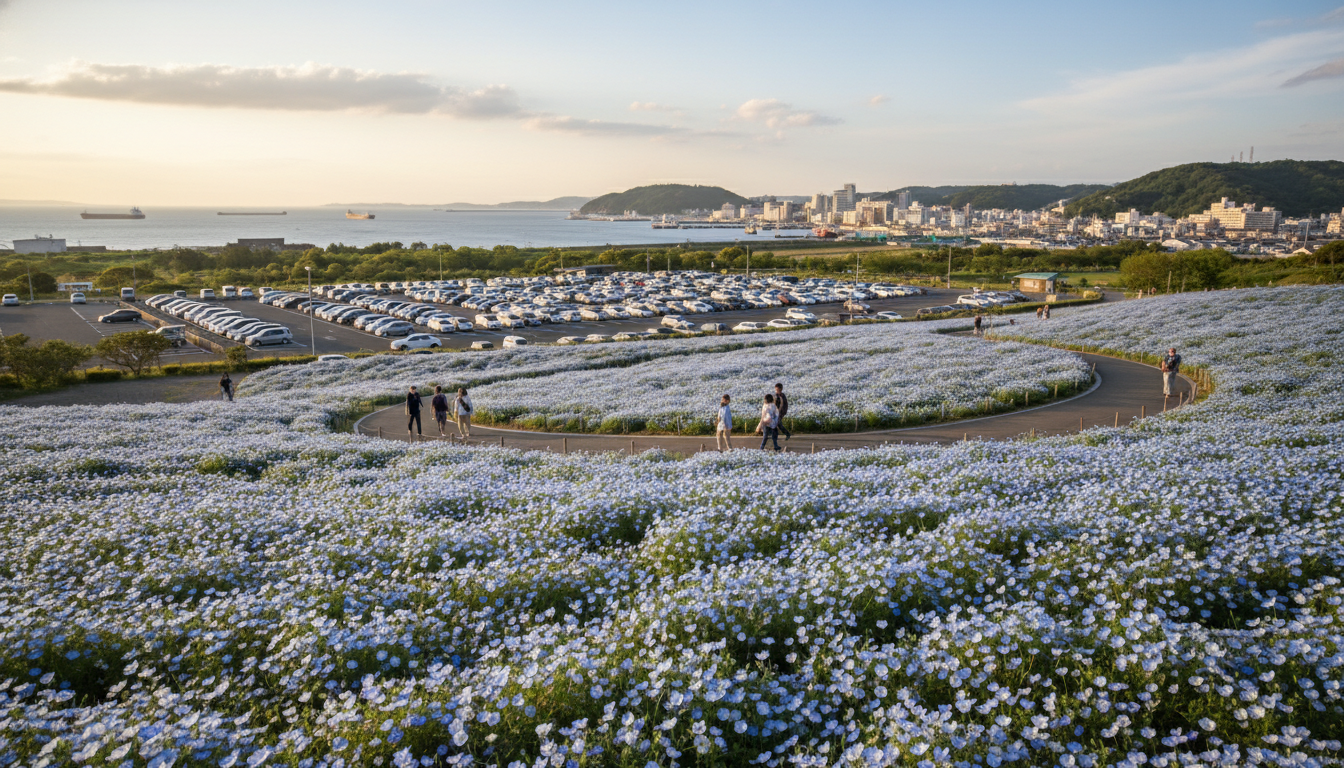 横須賀市のネモフィラが見られる公園