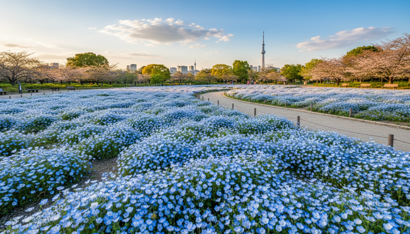 ネモフィラの見頃と開花時期