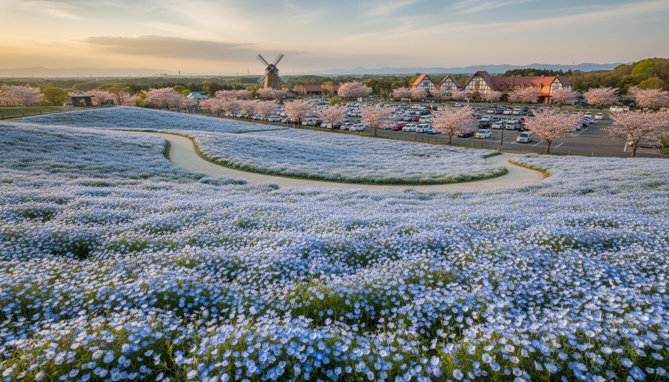 袖ケ浦市のネモフィラ公園は東京ドイツ村がおすすめ