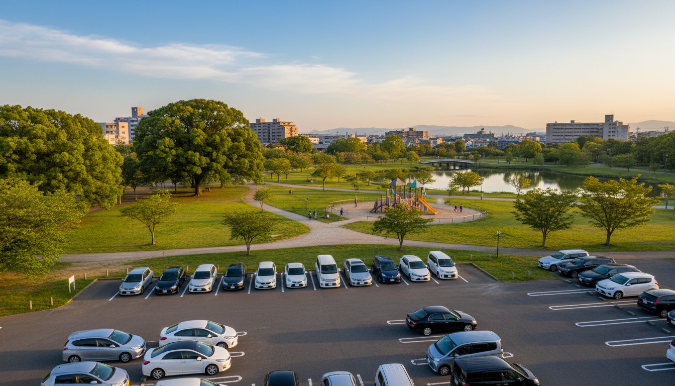 草加市で駐車場ありの公園一覧