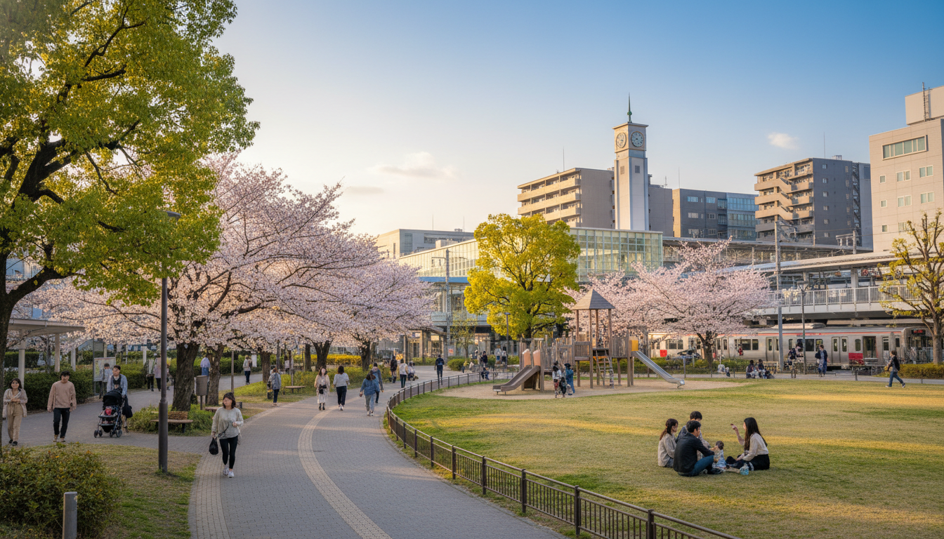 駅から徒歩5分以内の超便利な公園