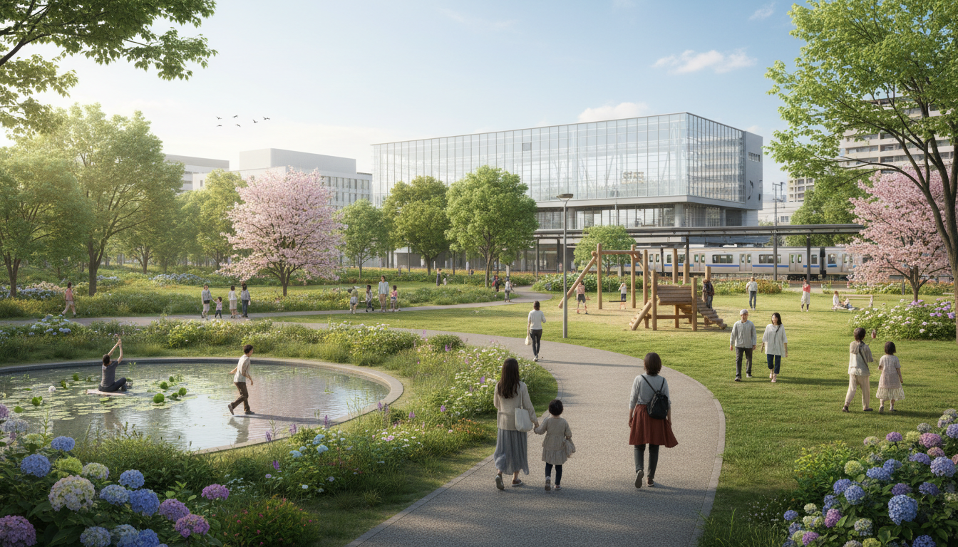 駅近で気軽に行ける公園