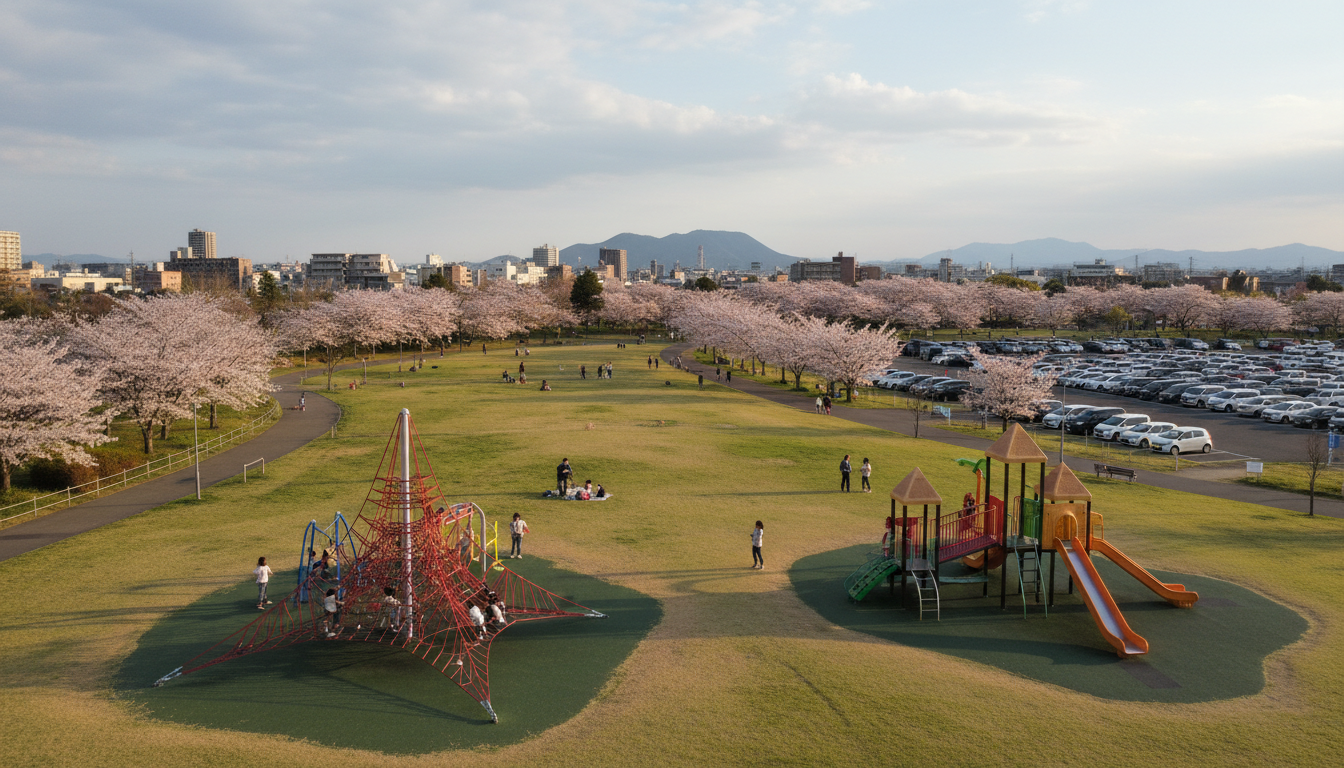 北九州市の公園は無料で駐車場完備が基本