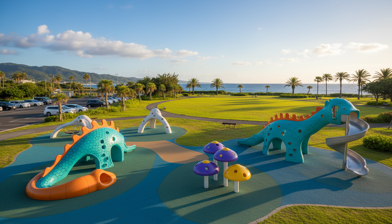 ユニークな遊具が魅力の公園