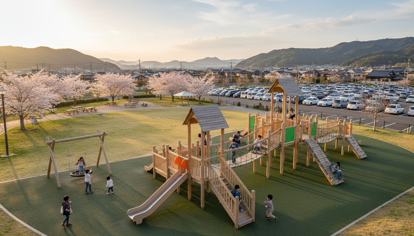 遊具充実!子供が喜ぶ公園