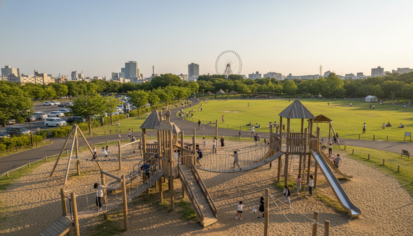 堺市の公園は遊具充実の大型公園が豊富