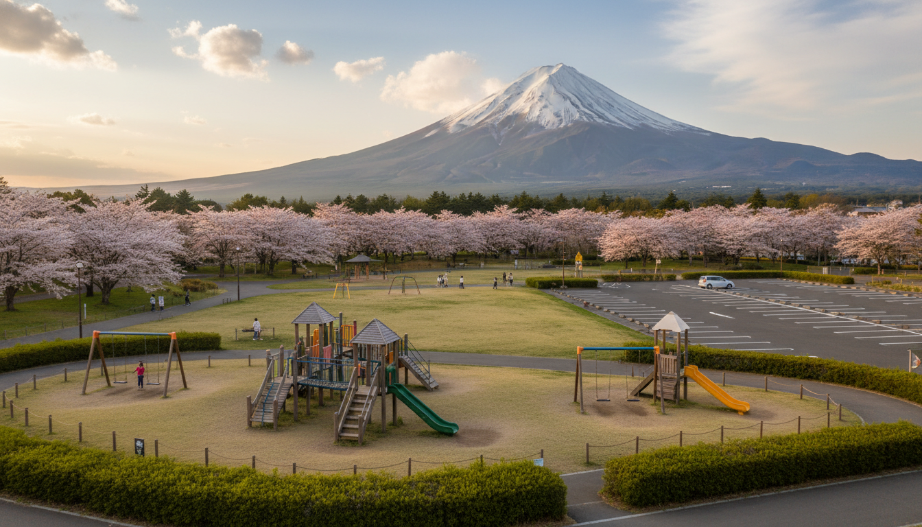 富士吉田市の公園は全て無料で利用可能