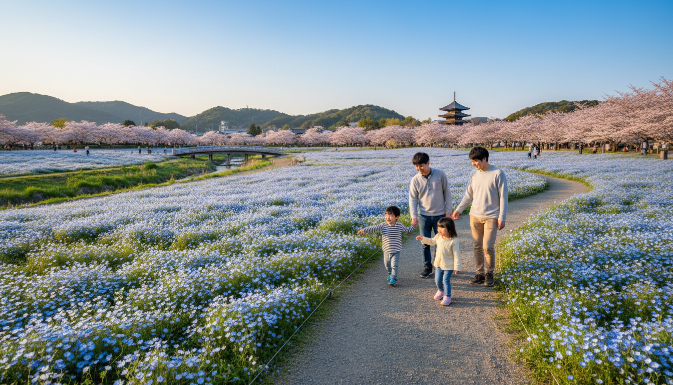安城市のネモフィラが見頃を迎える時期