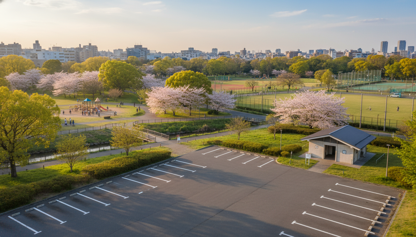 杉並区の駐車場あり公園一覧