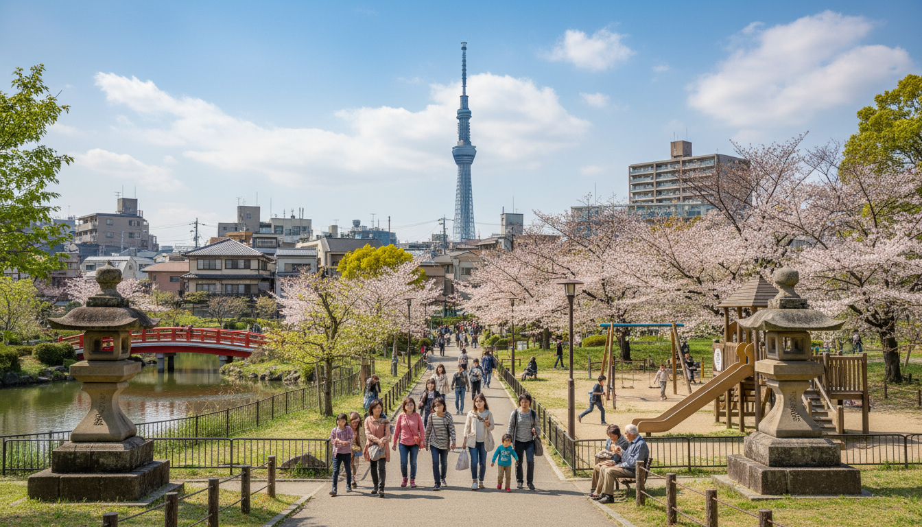 台東区で今すぐ行ける近くの公園一覧
