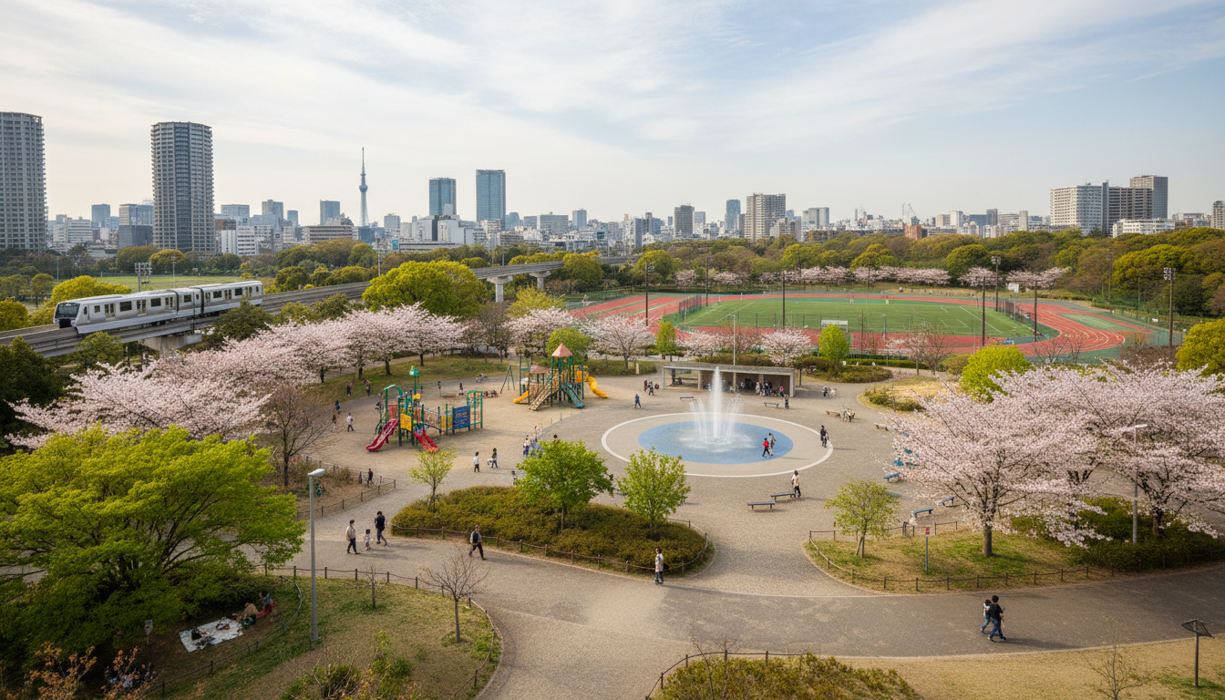 江東区で近くの公園一覧（アクセス比較表）