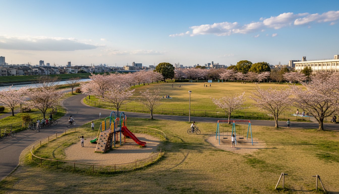 徒歩・自転車で行ける！アクセス良好な公園