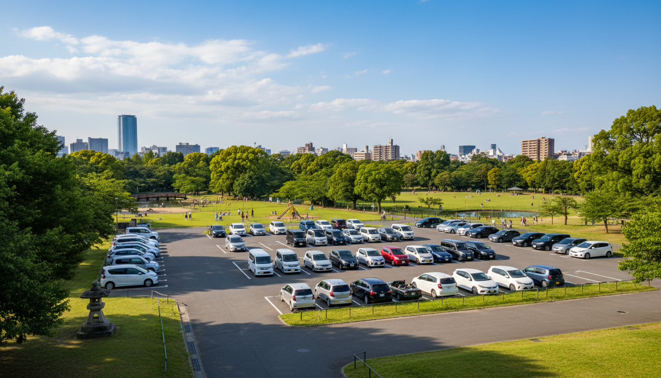三鷹市の駐車場あり公園一覧