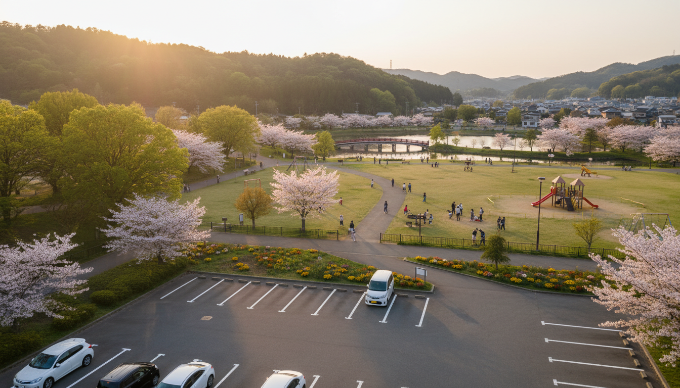 万願寺中央公園の駐車場情報
