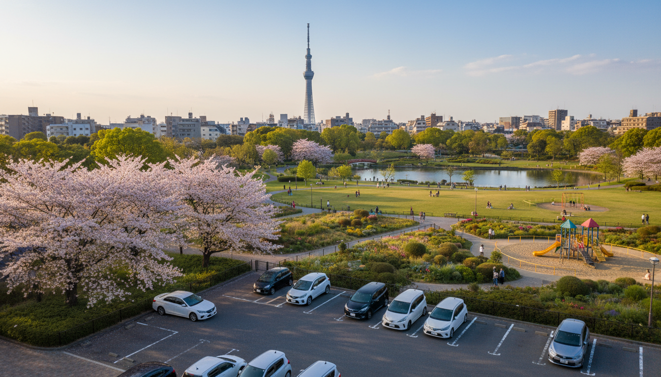 墨田区の駐車場あり公園一覧比較表