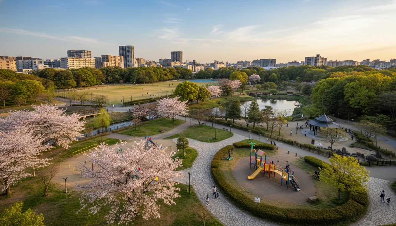 都筑区で徒歩圏内の公園一覧