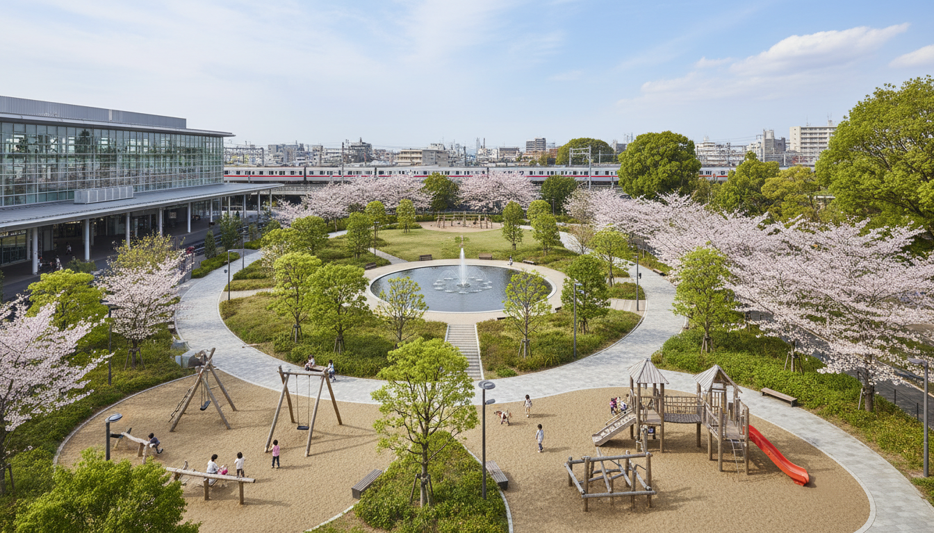 駅チカで今すぐ行ける大型公園