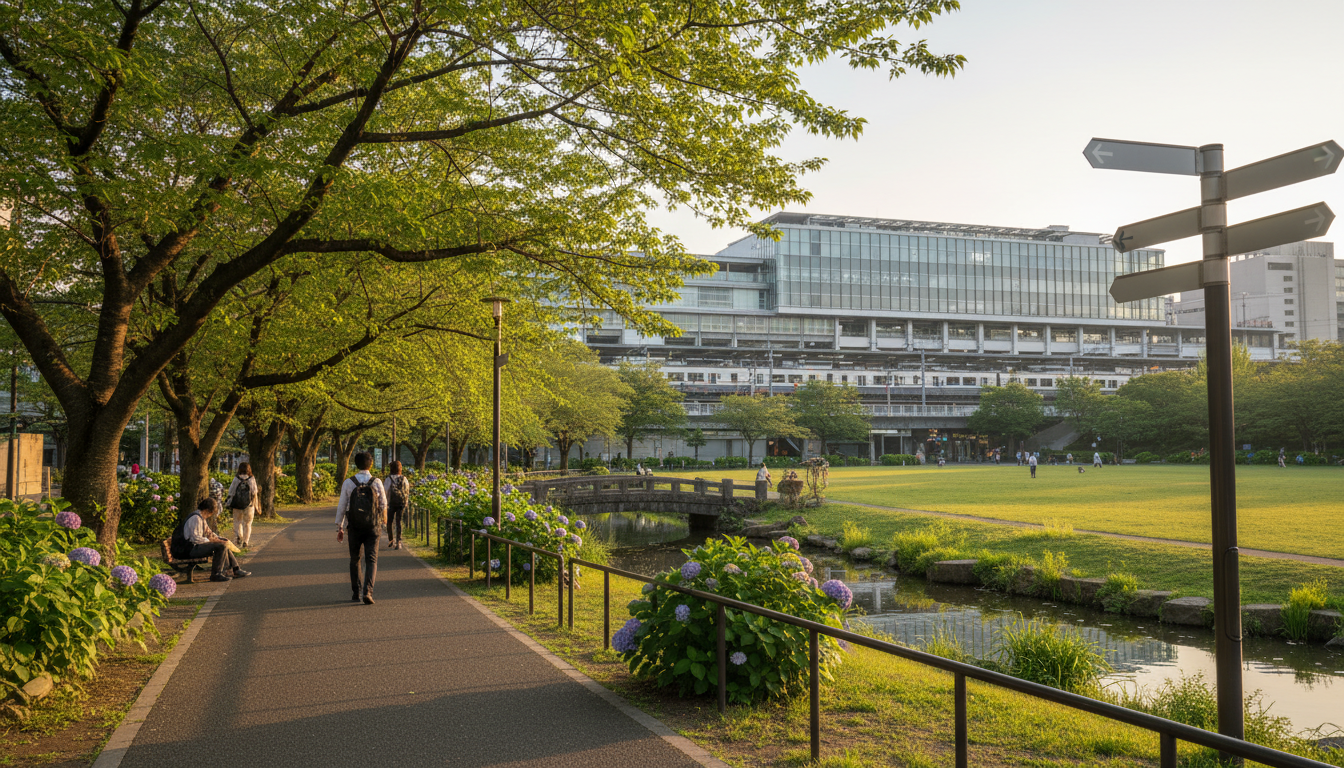 立川駅から徒歩5分！今すぐ行ける超近場公園