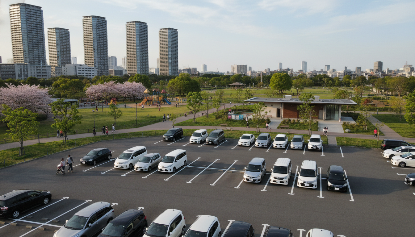 横浜市都筑区で駐車場ありの公園リスト