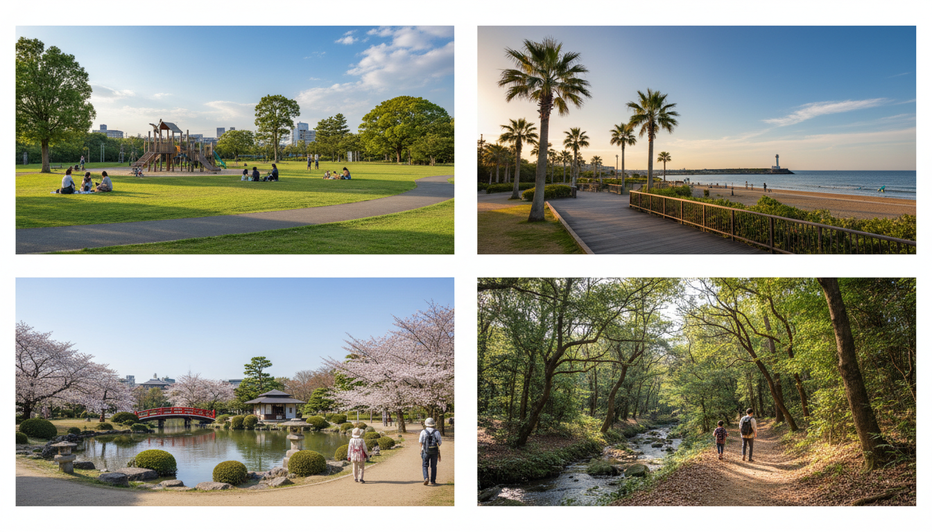 茅ヶ崎市の近くの公園一覧（比較表）