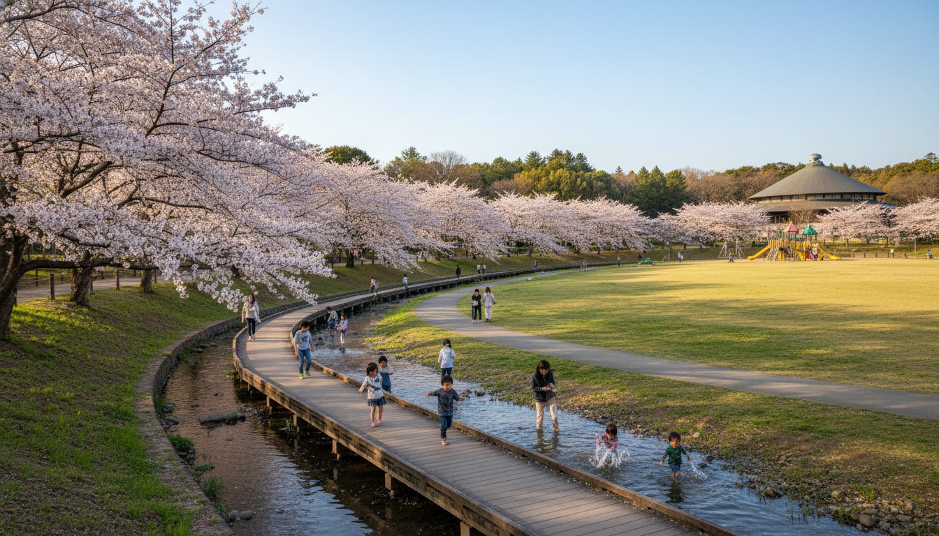 花島公園｜水遊びと自然散策が楽しめる総合公園