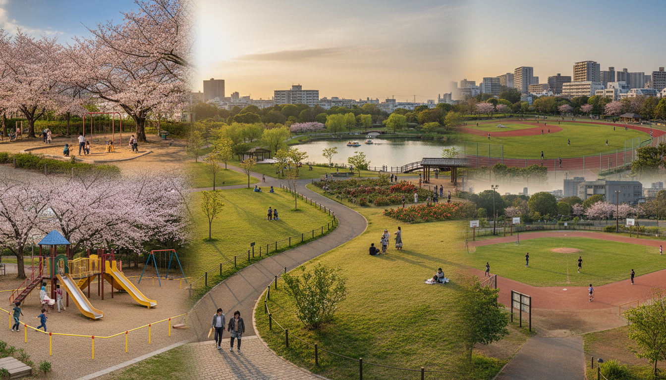 千葉市美浜区で徒歩圏内の公園一覧