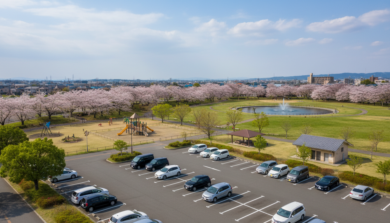 各公園の駐車場と施設の詳細情報
