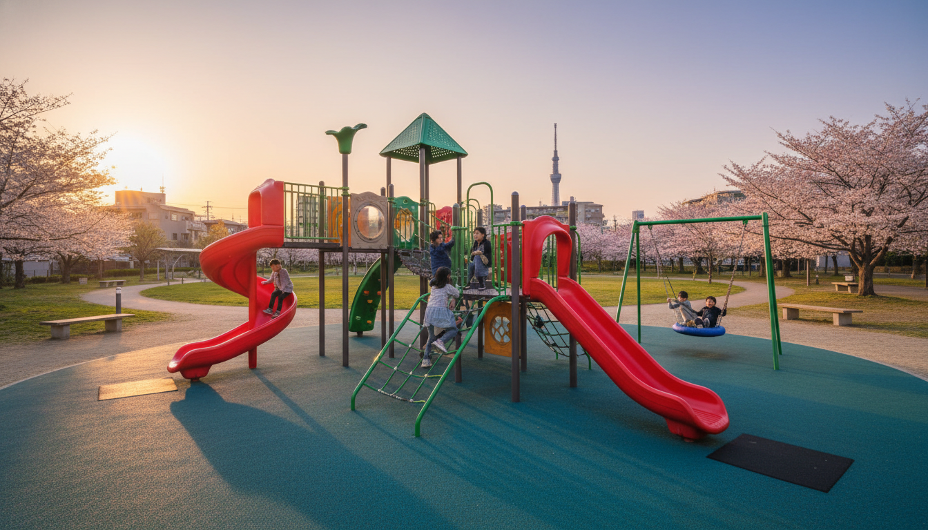 各公園の大型遊具を詳しく紹介