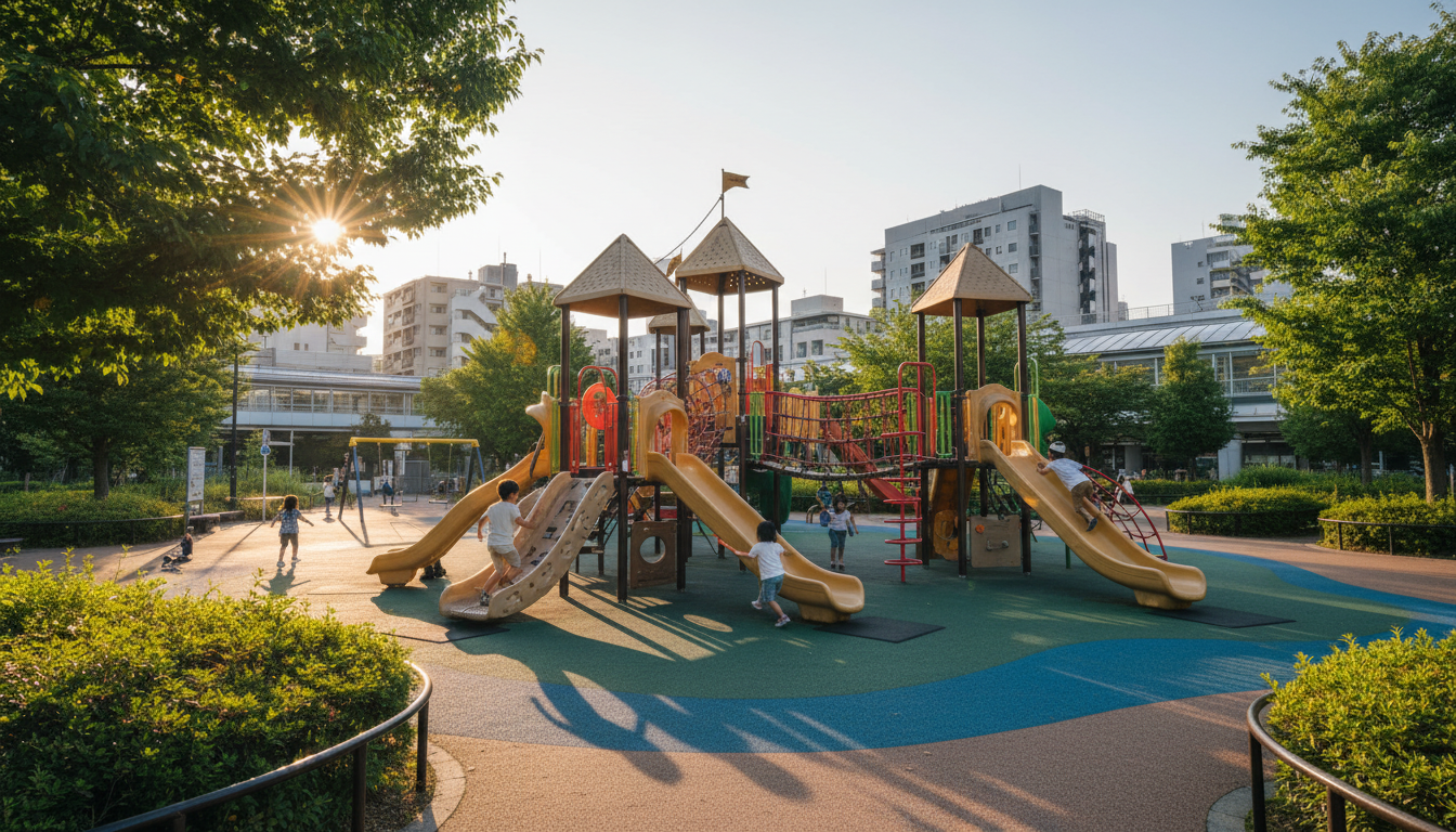 駅チカで遊具充実！西池袋公園