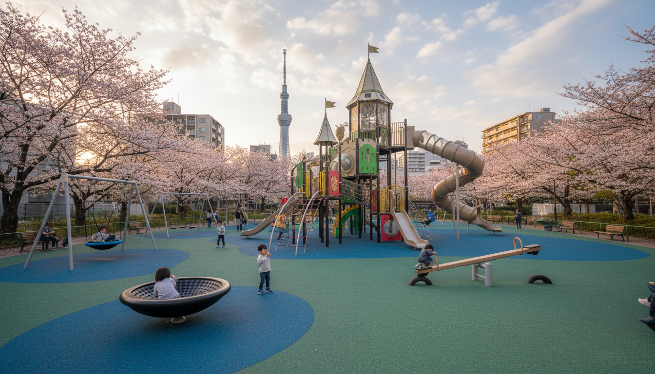 荒川区の大型遊具がある公園一覧