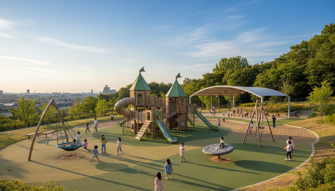 調布市で特におすすめの大型遊具公園