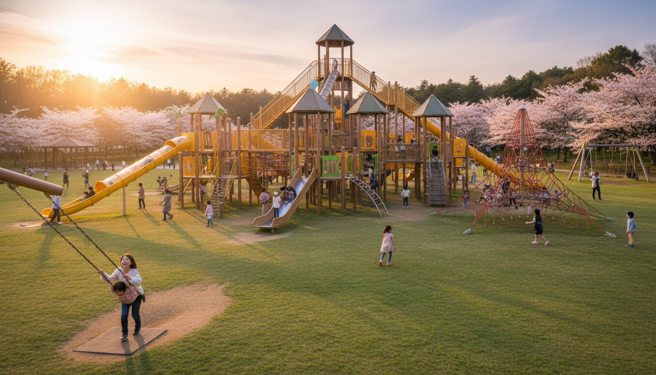 小金井公園：圧倒的ボリュームの大型遊具パーク