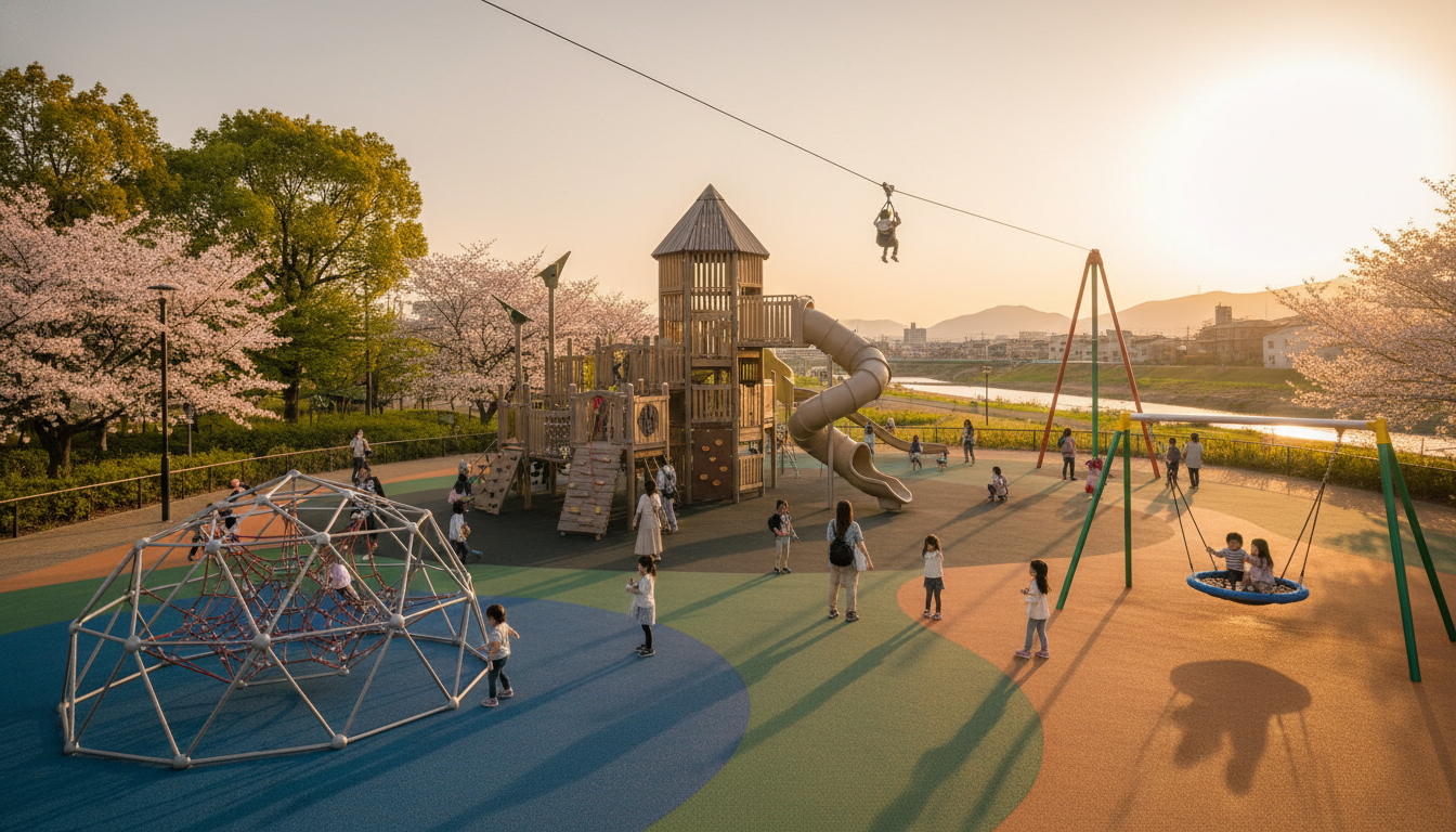 狛江市で大型遊具が楽しめる公園一覧