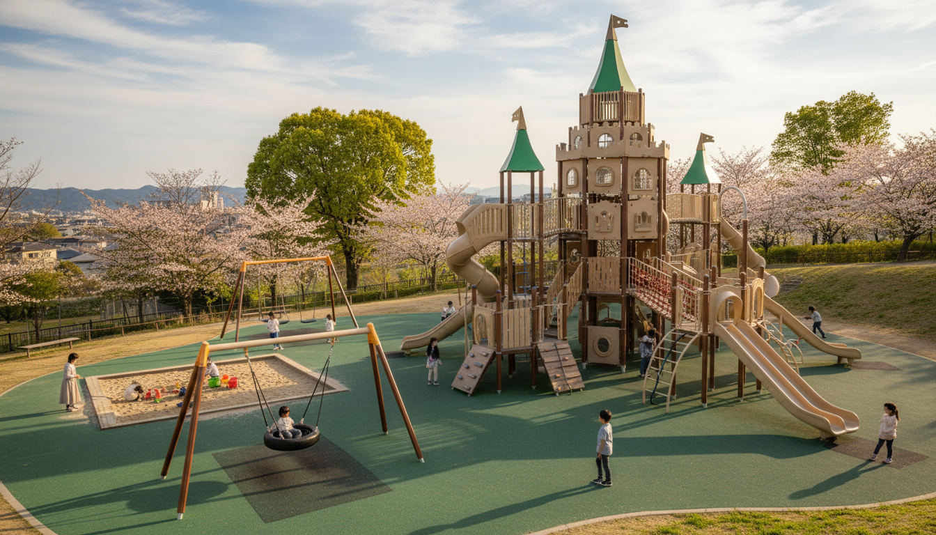 日野市で大型遊具がある公園はここ！