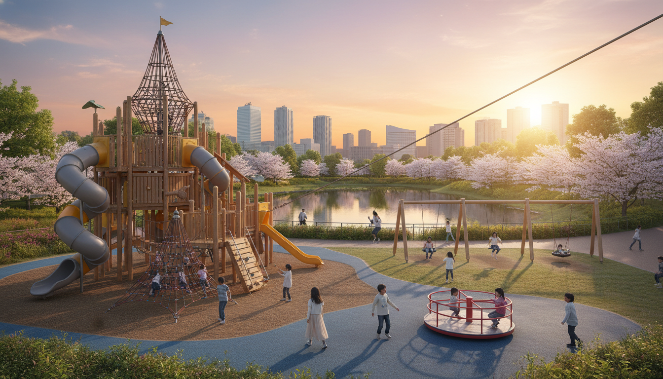 港北区で大型遊具がある公園の比較一覧