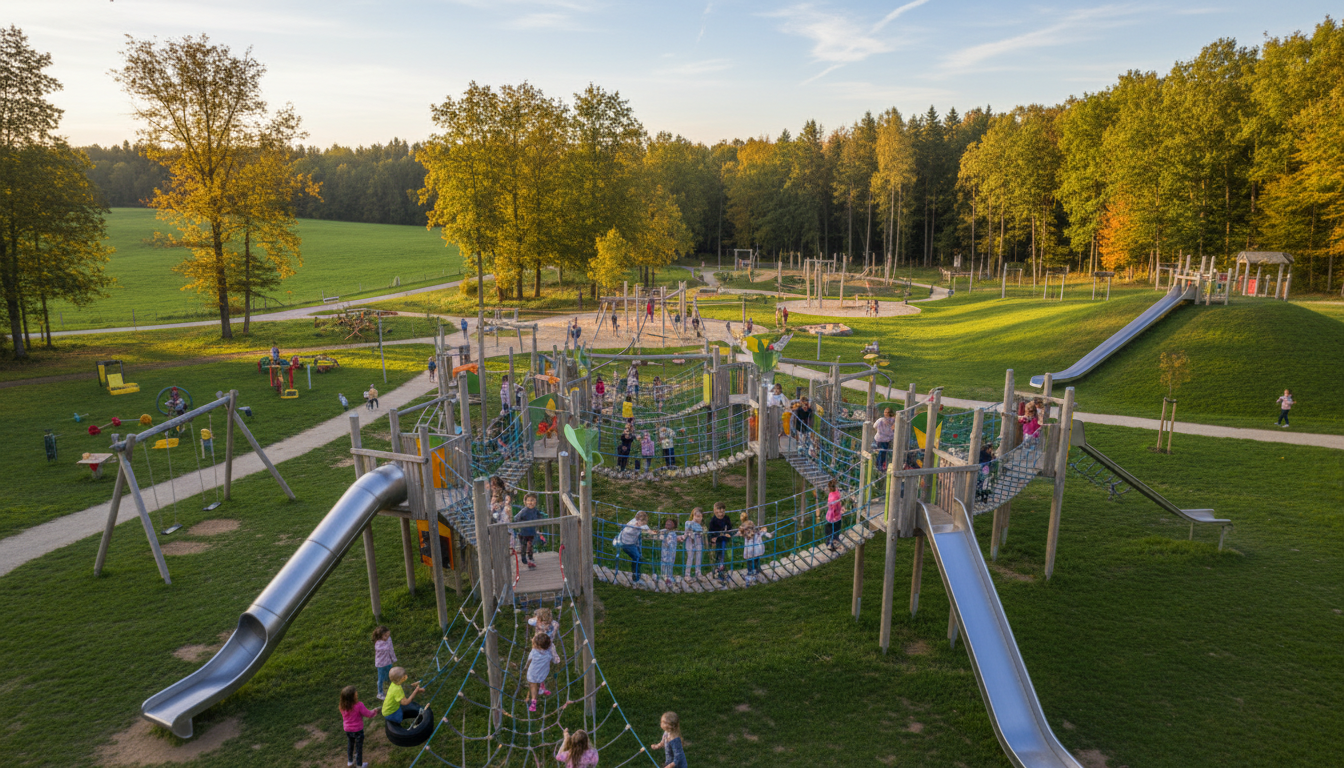 緑区最大級！長坂谷公園の大型遊具