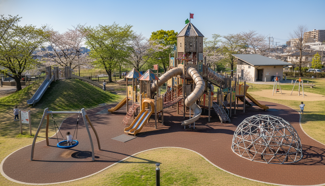 各公園の大型遊具を詳しく解説