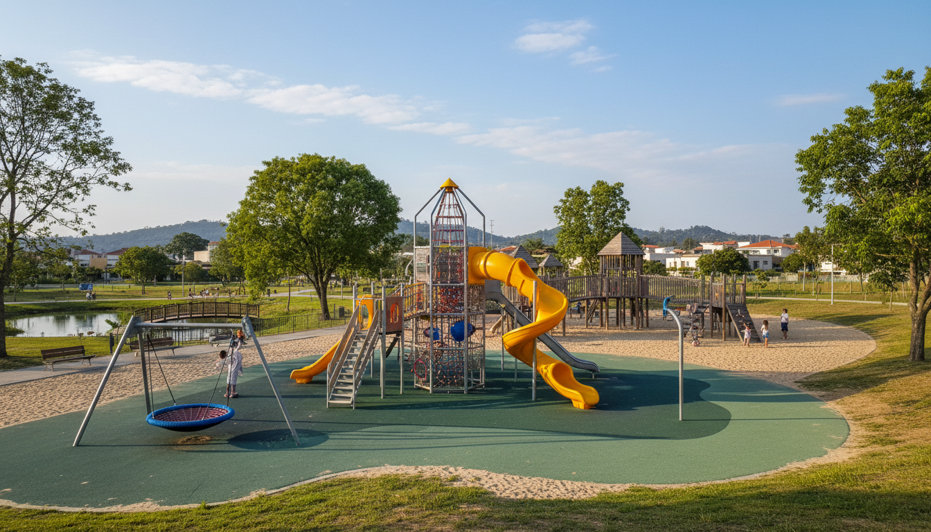 さいたま市緑区の大型遊具公園といえば「大崎公園」