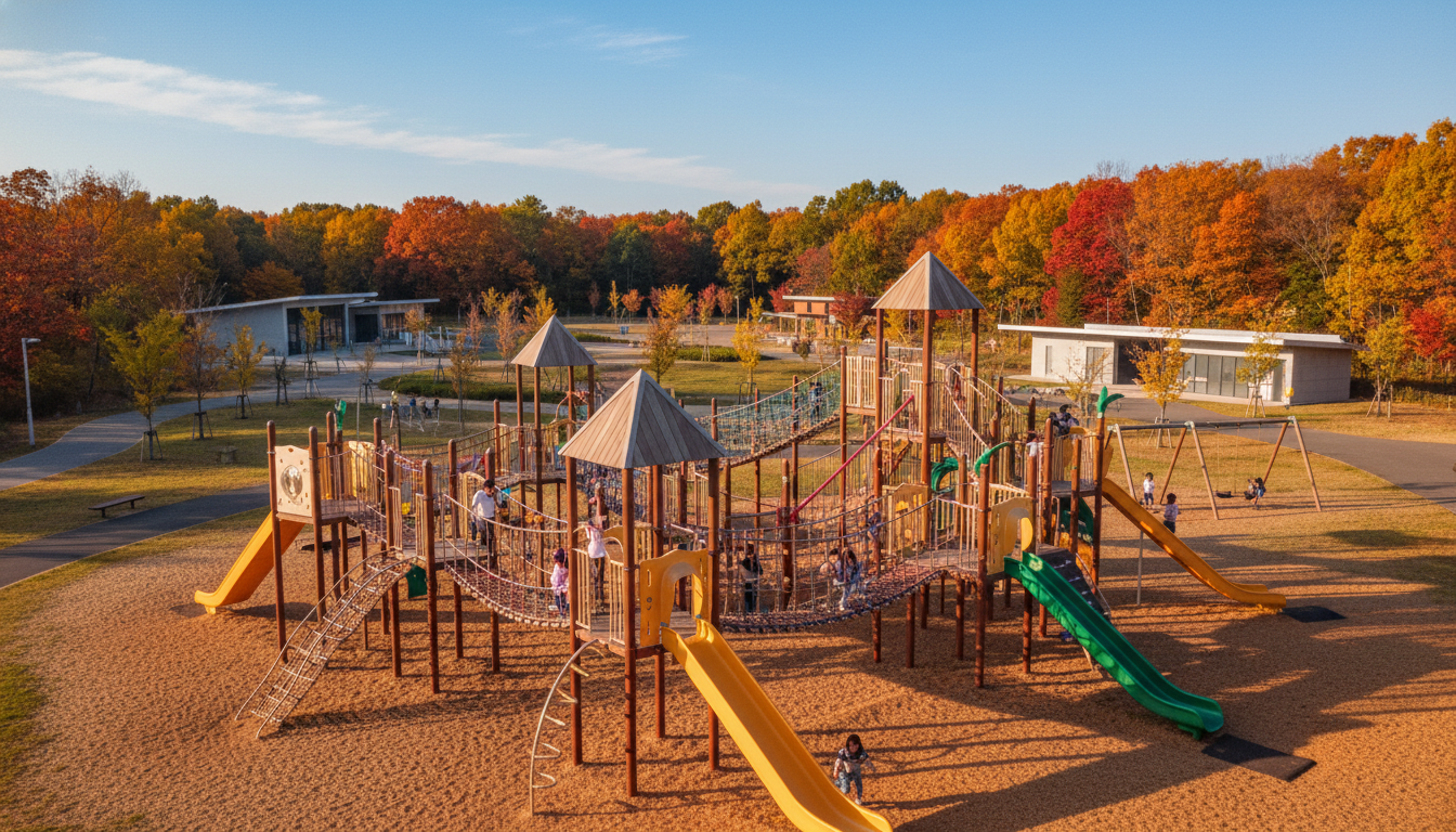 秋葉の森総合公園の大型遊具と魅力